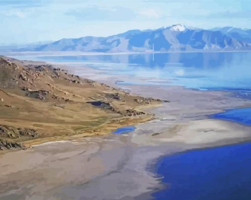 Great Salt Lake paint by number