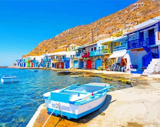 Greece Sifnos paint by number