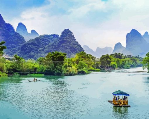 Guilin Landscape paint by number