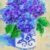 Hydrangeas In Jar paint by number