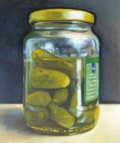 Jar With Pickles paint by number