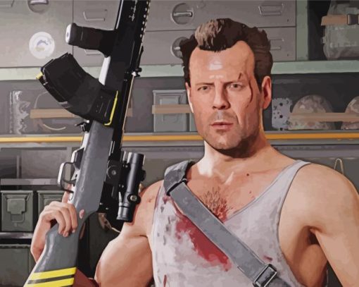 John McClane Call Of Duty paint by number