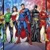 Justice Society Of America Superhero paint by number