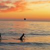 Kids Playing On Beach paint by number