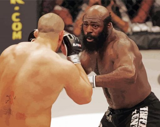 Kimbo Slice Fighting paint by number