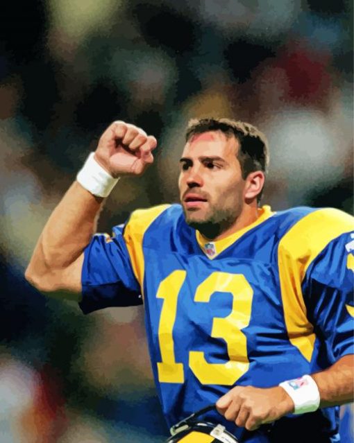 Kurt Warner paint by number