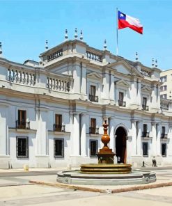 La Moneda Palace Santiago Chile paint by number