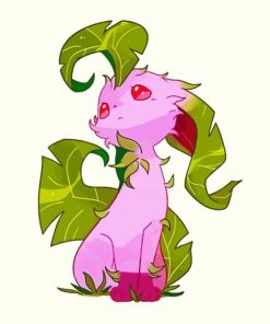 Leafeon Species Art paint by number