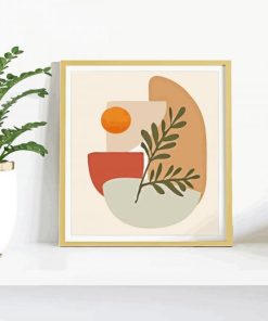 Minimalist Plant Art paint by number