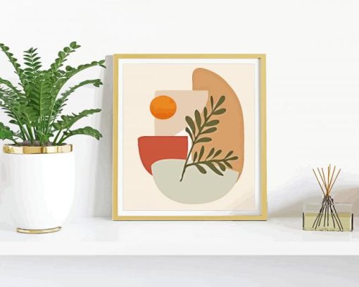 Minimalist Plant Art paint by number