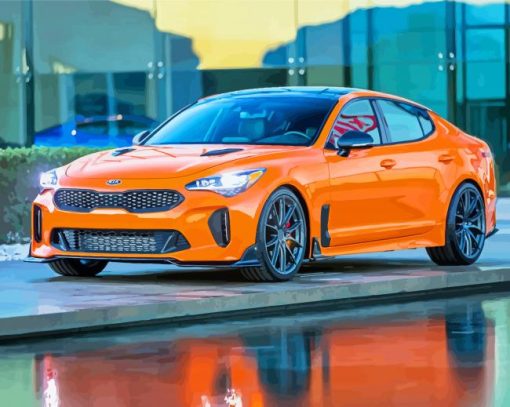 Orange Stinger Car paint by number