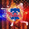 Philadelphia Phillies Poster paint by number