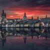 Prague St Charles Bridge paint by number