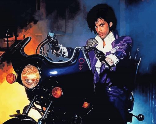 Purple Rain Poster paint by number