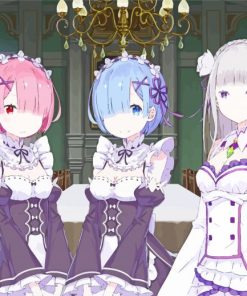 Rezero Manga Anime Paint by number