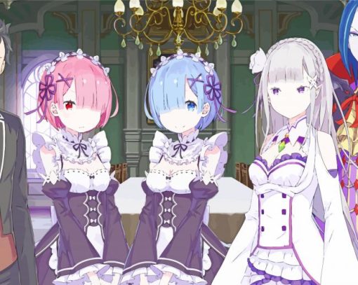 Rezero Manga Anime Paint by number