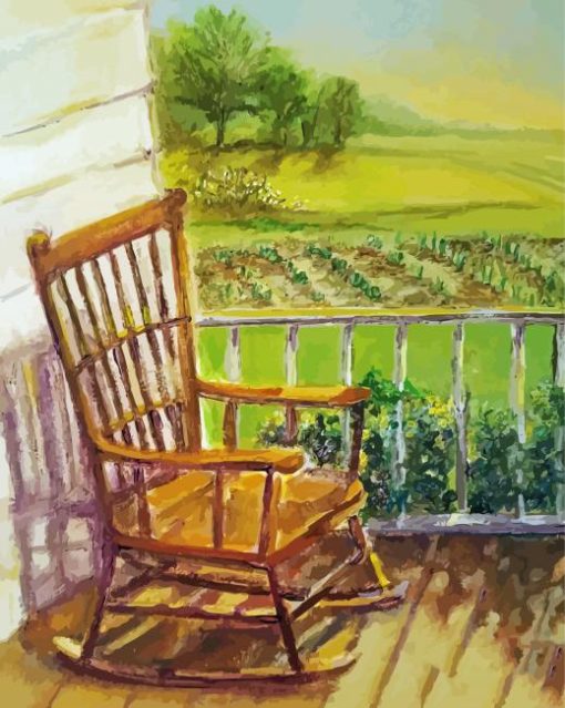 Rocking Chair Art paint by number