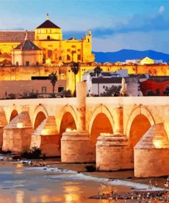 Roman Bridge Of Cordoba Andalucia paint by number