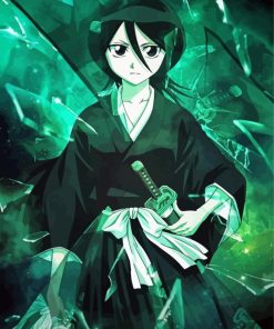 Rukia Kuchiki Anime Girl paint by number