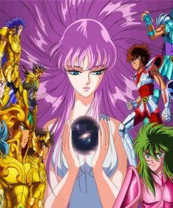 Saint Seiya Anime paint by number