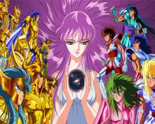 Saint Seiya Anime paint by number