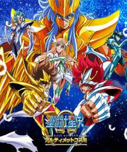 Saint Seiya Anime Poster paint by number