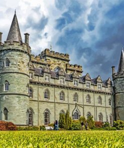 Scotland Inveraray Castle paint by number