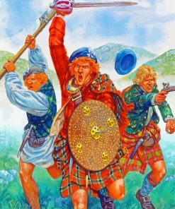 Scottish Warriors paint by number