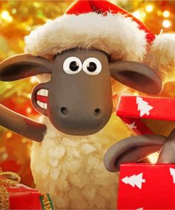 Shaun The Sheep Christmas Vibe paint by number