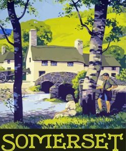 Somerset Poster paint by number