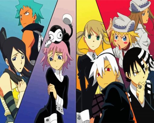 Soul Eater Manga paint by number