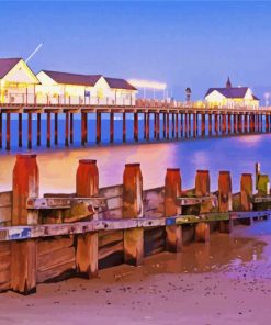 Southwold Pier paint by number