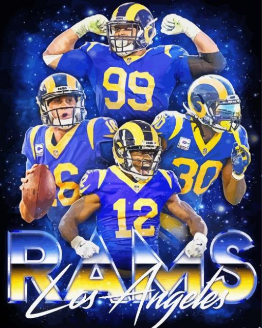 St Louis Rams Poster paint by number