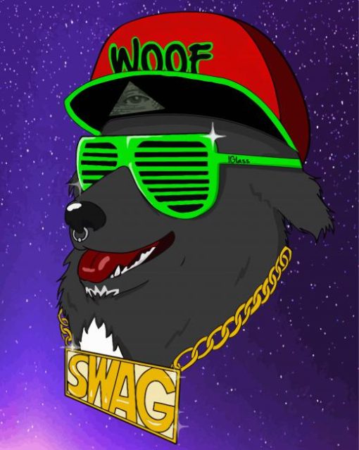 Swag Dog paint by number