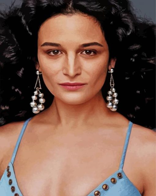 The Beautiful Jenny Slate paint by number