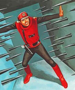 The Captain Scarlet End Titles paint by number