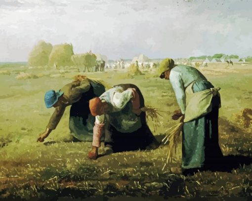 The Gleaners By Jean Francois Millet paint by number