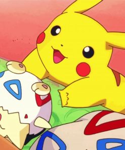 Togepi Pokemon paint by number