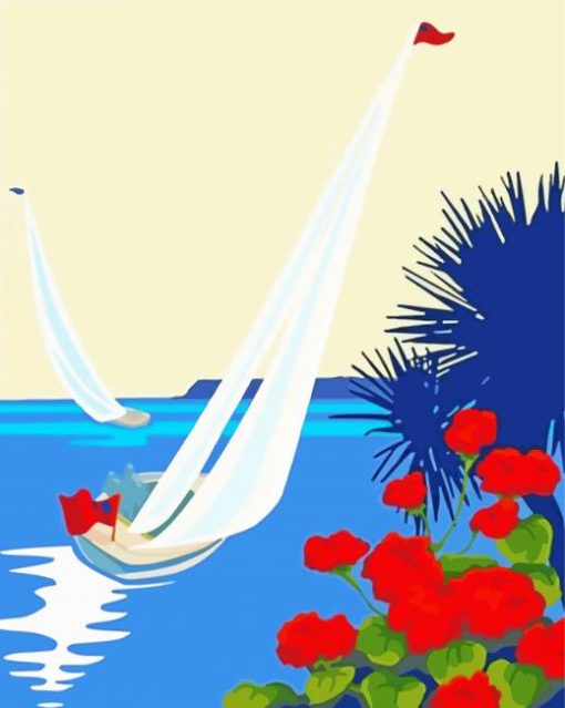 Torquay The English Riviera Poster paint by number