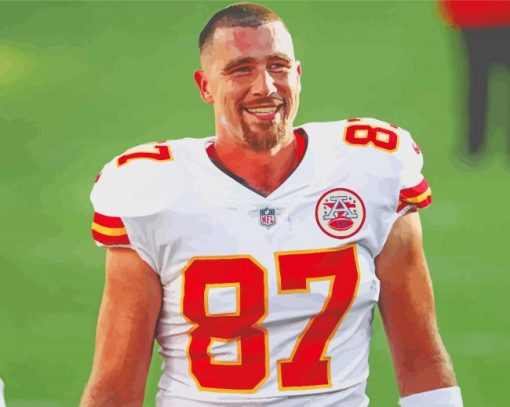 Travis kelce American Football Player paint by number