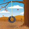 Tree Swing Illustration paint by number