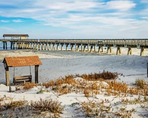 Tybee Island Marine Science Center Landscape paint by number