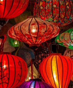 Vietnamese Lanterns paint by number