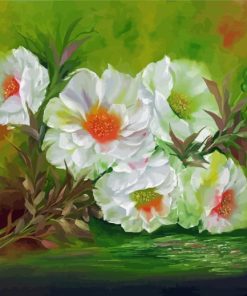 White Musk Rose Plants paint by number