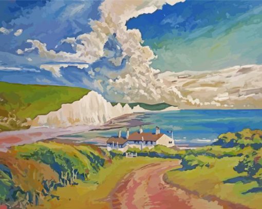 White Cliffs Of Dover Art paint by number