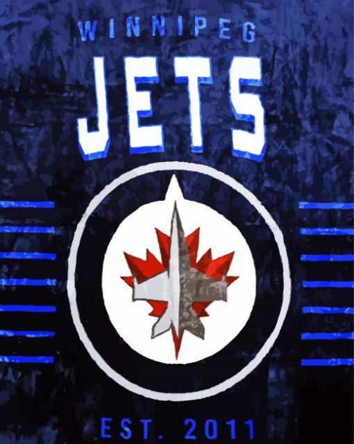 Winnipeg Jets Logo Art paint by number