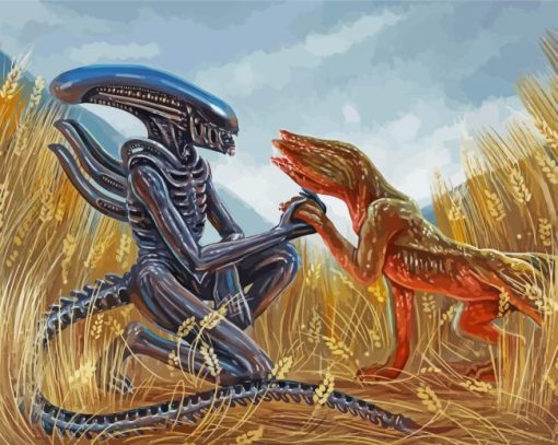 Xenomorph Alien paint by number