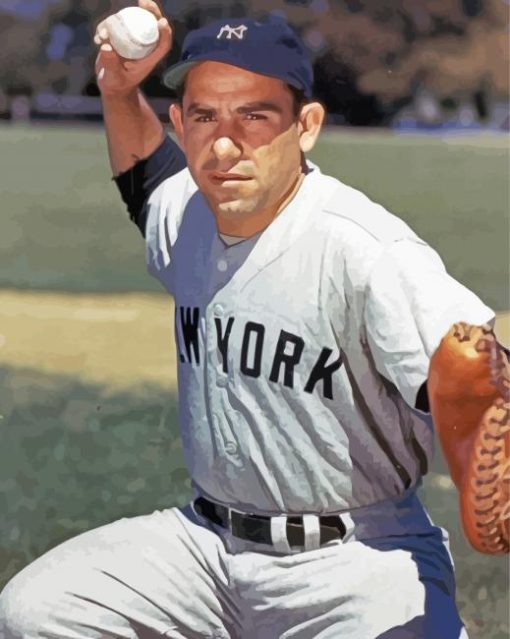 Yogi Berra paint by number