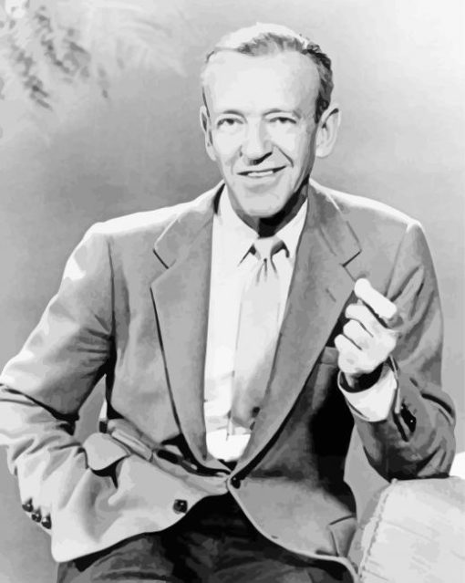 Actor Fred Astaire paint by number