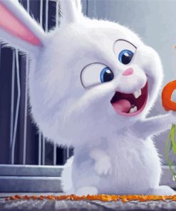 Adorable Snowball Secret Life Of Pets paint by number